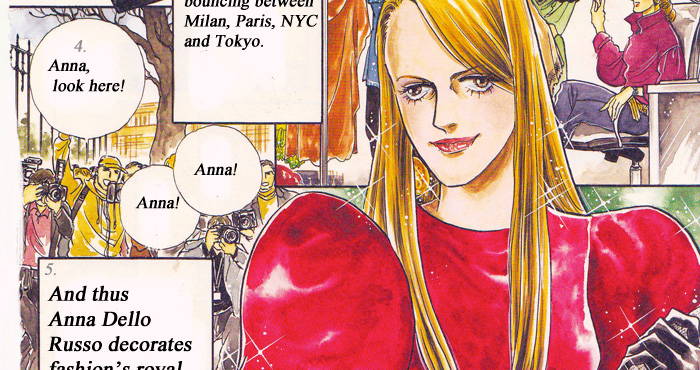Annamangatop anna dello russo in manga