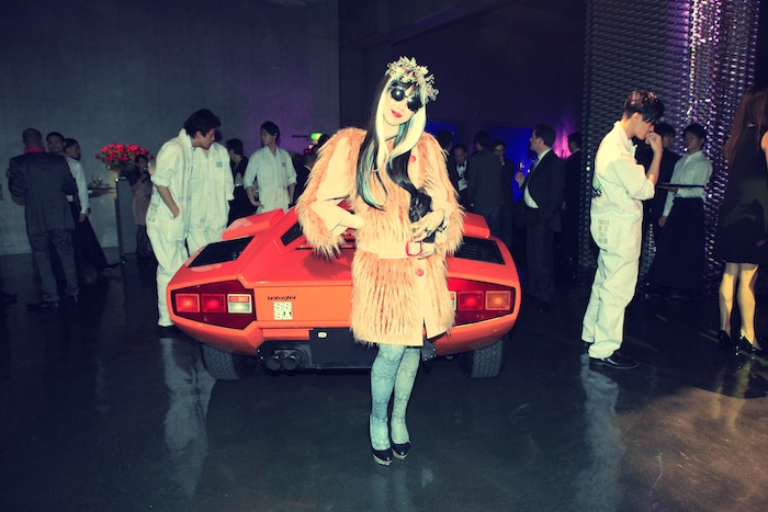prada21 misha at prada orange car tokyo